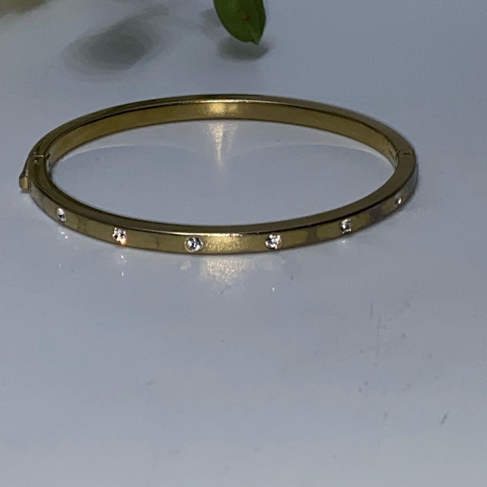 Fossil Rhinestone Bangle Bracelet 